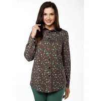 Блузка Lucky Fox 20303 камешки: кофе с молоком