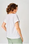 Блузка Rumoda 2259 белый_зеленый Блузка Rumoda 2259 белый_зеленый