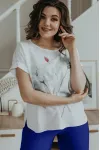 Блузка Ольга Стиль С926 белый