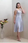 Платье Condra Deluxe 4297 Серый-молочный Платье Condra Deluxe 4297 Серый-молочный