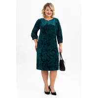Платье Algranda 4116-4 Черный,Изумруд