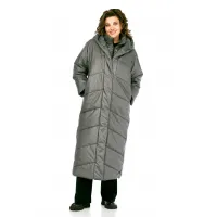 Пальто Диамант 2128 серый