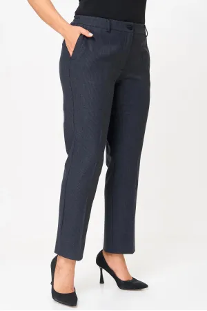 Брюки Белэльстиль 610-327 сине-серая клеточка