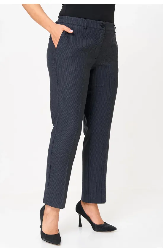 Брюки Белэльстиль 610-327 сине-серая клеточка