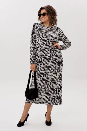 Платье Anelli 1755 Черно-белое кино