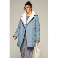 Пальто Beautiful & Free 8020 дымчато-синий