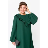 Платье Swallow 710 темный изумруд