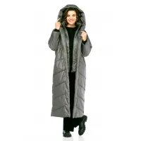 Пальто Диамант 2128 серый