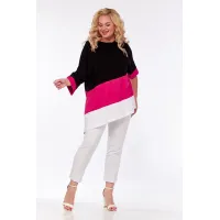 Туники Lucky Fox 1141 черный-фуксия
