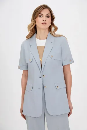 Пиджак Bazalini 5037 серо-голубой