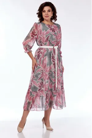 Платье Moda-Versal 2483 бирюзово-коралловый