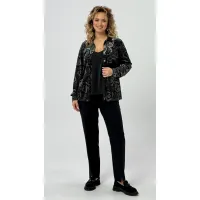 Блузка Condra Deluxe 16236 черно-серый