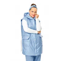 Жилет T&n 7736 голубой перламутр.