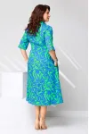 Платье Асолия 2683 васильково-зелёный
