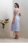 Платье Condra Deluxe 4297 Серый-молочный Платье Condra Deluxe 4297 Серый-молочный