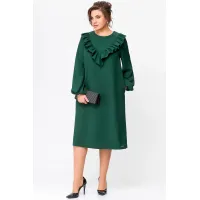 Платье Swallow 710 темный изумруд