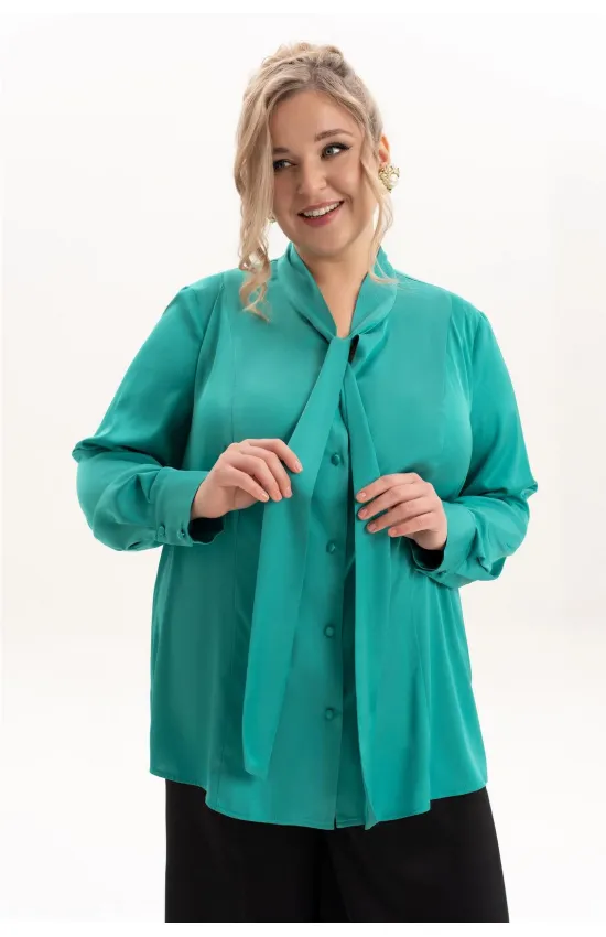 Блузка Algranda 4087-4 Морская волна