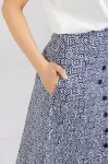 Юбка Mirolia 1301 синяя графика Юбка Mirolia 1301 синяя графика