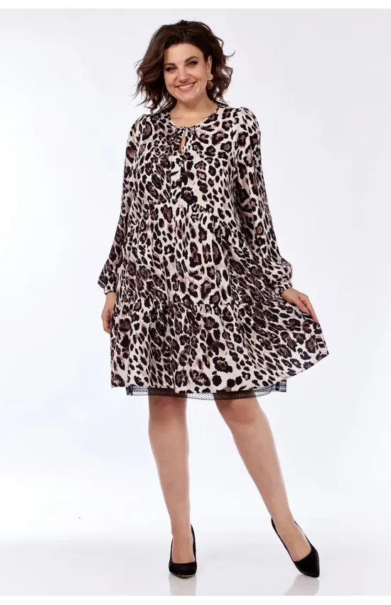 Платье Милора-Стиль 1035 леопард Платье Милора-Стиль 1035 леопард