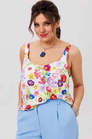 Блузка Anelli 1855 россыпь цветов