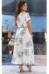 Платье Vittoria Queen 24643 черный+белый