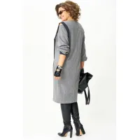 Платье Карина Делюкс М-1402 серый