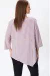 Блузка Modema 769-2 розово-серая полоска