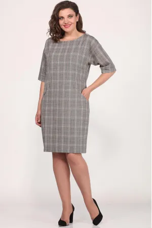 Платье Lady Style Classic 926/6 Серый с розовым