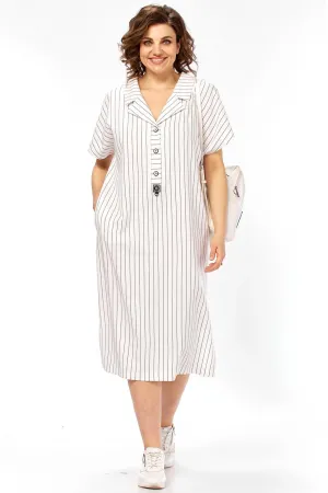 Платье Matini 3.1774 белый+полоска