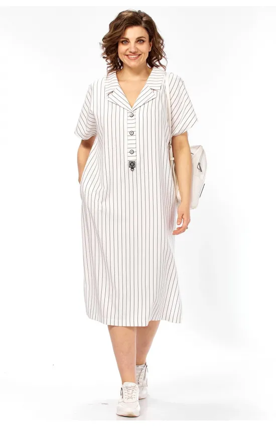Платье Matini 3.1774 белый+полоска