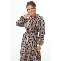 Платье Condra Deluxe 2402 синий-золотой