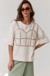 Кофта Kaloris 2208 оттенки бежевого