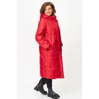 Пальто Andina City 7013 красный
