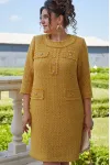 Платье Vittoria Queen 22853 дизайн клетка желтый Платье Vittoria Queen 22853 дизайн клетка желтый