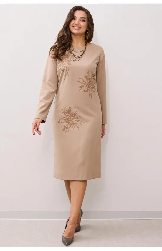 Платье Mali 424-041 бежевый