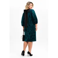 Платье Algranda 4116-4 Черный,Изумруд