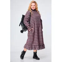 Платье Anelli 977 бордо Платье Anelli 977 бордо