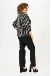 Кофта Michel Chic 782-1 чёрный арабеск