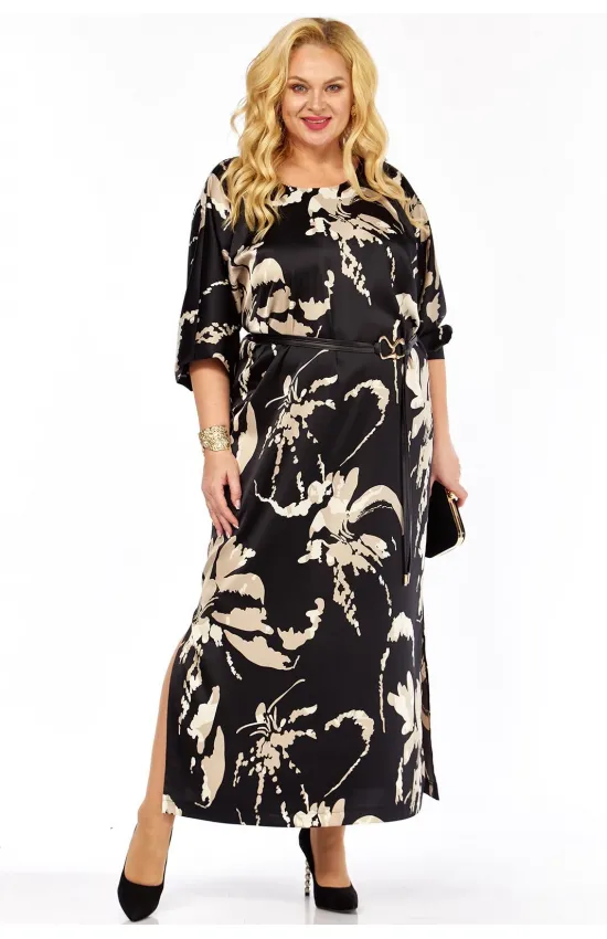 Платье Bagira 1085 черно-бежевый