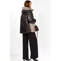 Куртка Lady Secret 7296 Черный+леопард