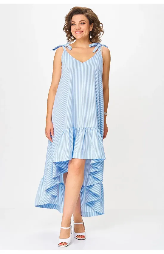 Платье Svetlana Style 2205 голубая полоска