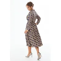 Платье Condra Deluxe 2402 синий-золотой