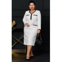 Платье Vittoria Queen 23543 молочный+черный