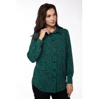 Блузка Lucky Fox 20304 камешки: зеленый