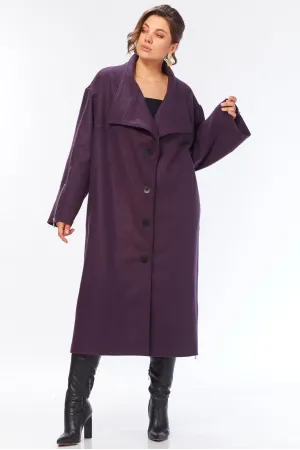 Пальто Celentano 2100 баклажанный