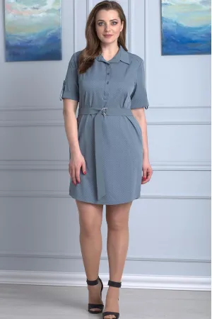 Платье Anelli 237 серо-зеленый