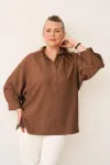 Блузка Gratto 4469 кофейный Блузка Gratto 4469 кофейный