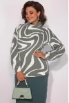 Юбка Лилиана 1228 серо-синий