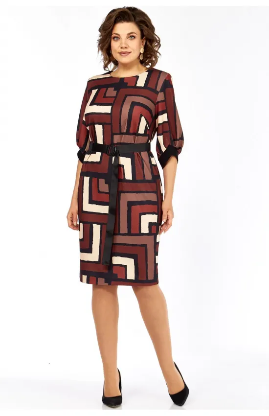 Платье Элль-Стиль А-526 мультиколор