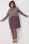 Платье Begimoda 1058 Виноградная клетка